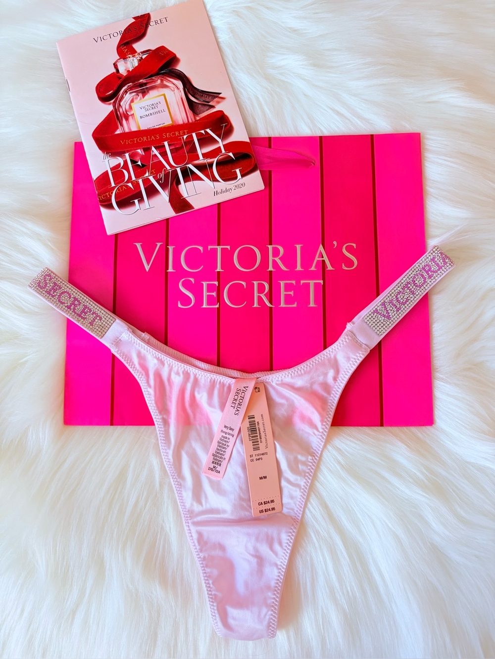 🩷🩷Victoria’s Secret logo shine strap panty (M)🩷🩷